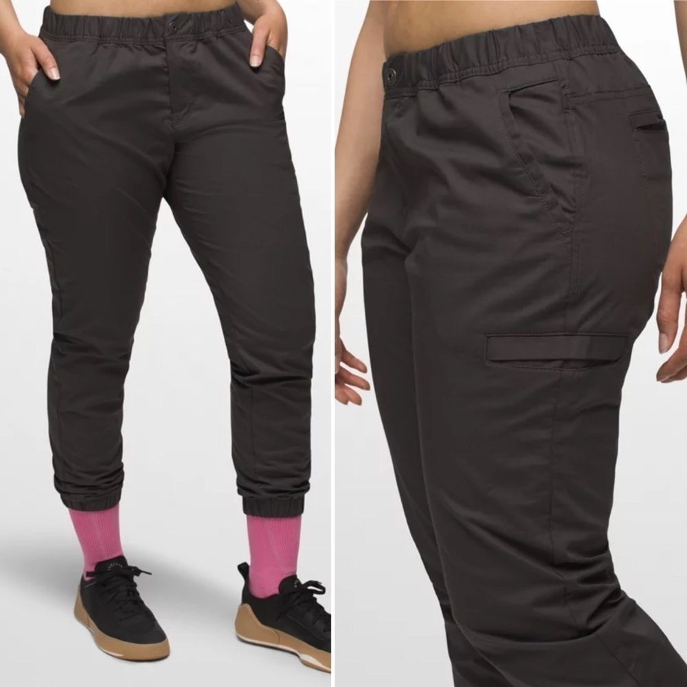 Prana Double Peak Jogger Charcoal Gray Sz 6 hiking outdoor camping
